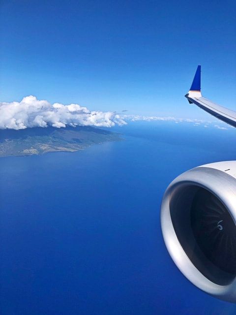 Nautistyles plane wing maui hawaii islands